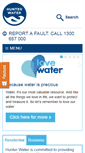 Mobile Screenshot of hunterwater.com.au