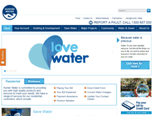 Tablet Screenshot of hunterwater.com.au